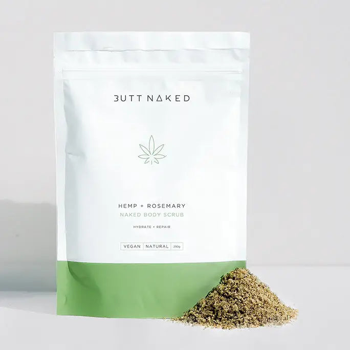 Butt Naked Hemp Body Scrub 250g