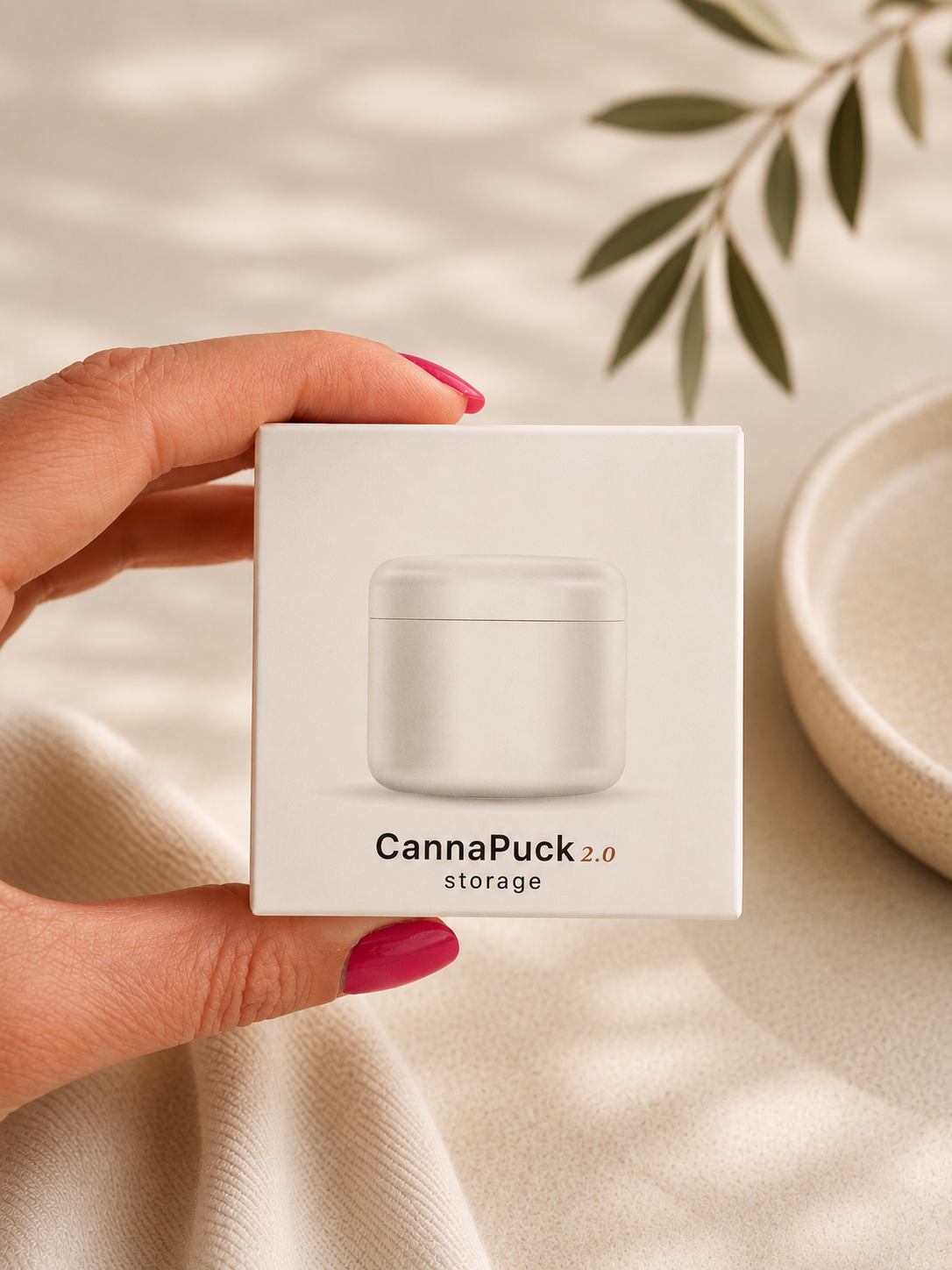 Cannapuck Storage Jar 2.0 (Rose Gold)