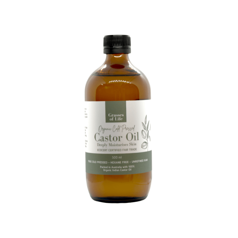Grasses for Life Org Cold Pressed Castor Oil 500mL