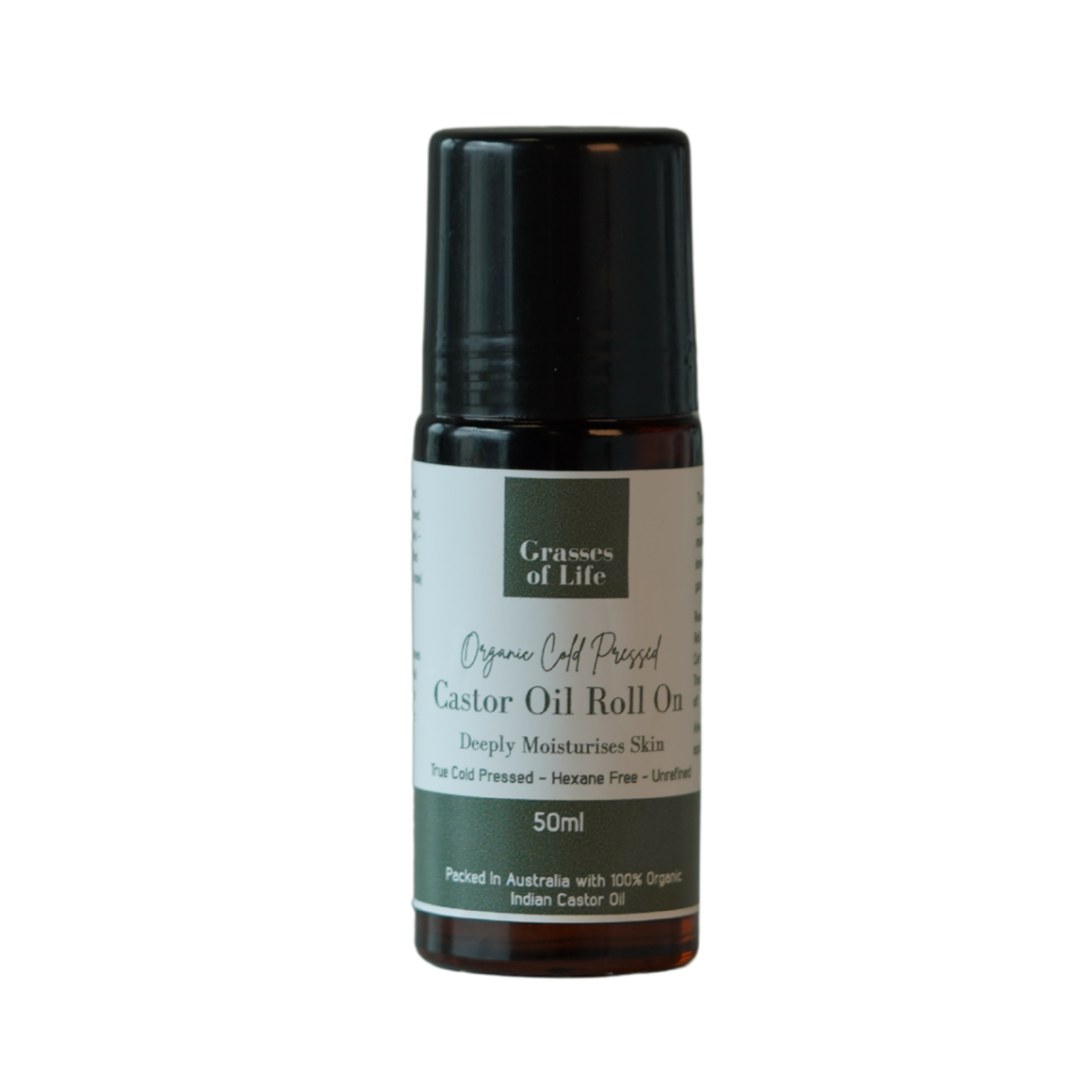 Grasses of Life Castor Oil Roll On 50mL