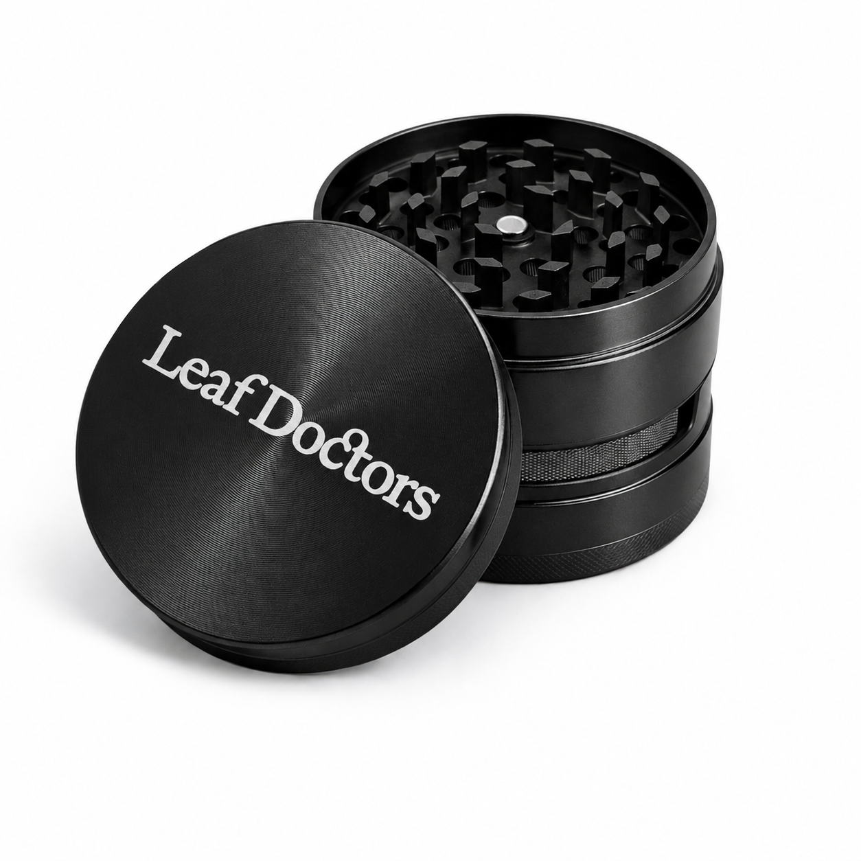 Leaf Doctors Black Herb Grinder 63mm