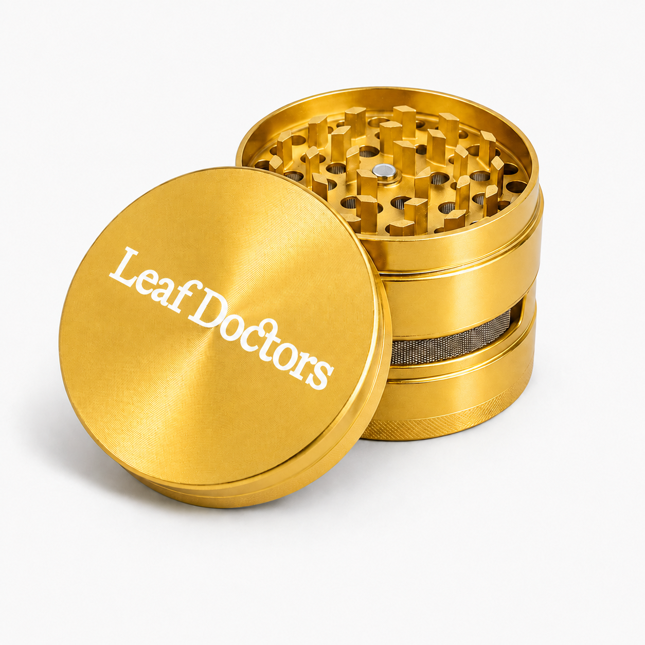 Leaf Doctors Gold Herb Grinder 63mm