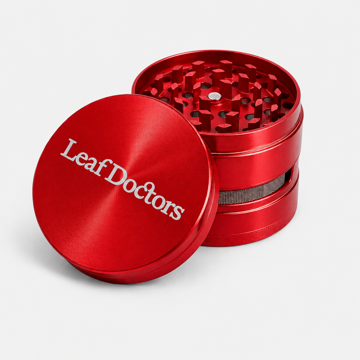 Leaf Doctors Red Herb Grinder 63mm