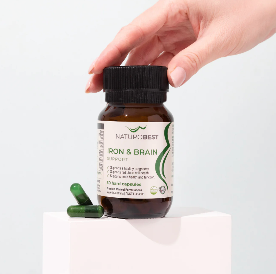 NaturoBest Iron and Brain Support 30 Capsules