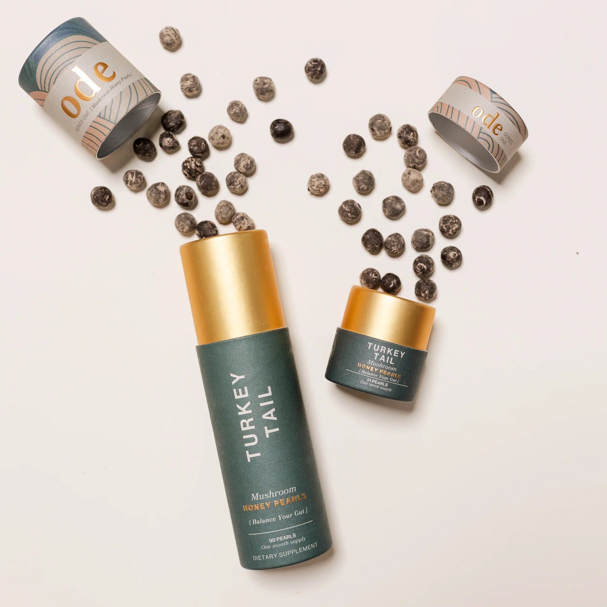 Ode - Turkey Tail Mushroom Honey Pearls 90 Pearls
