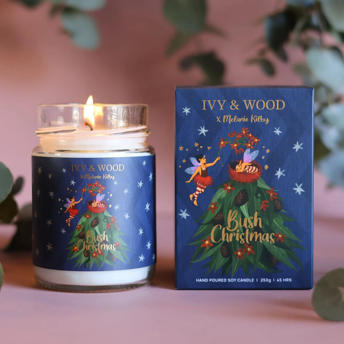 Ivy & Wood Christmas Candle Bundle 4-pack