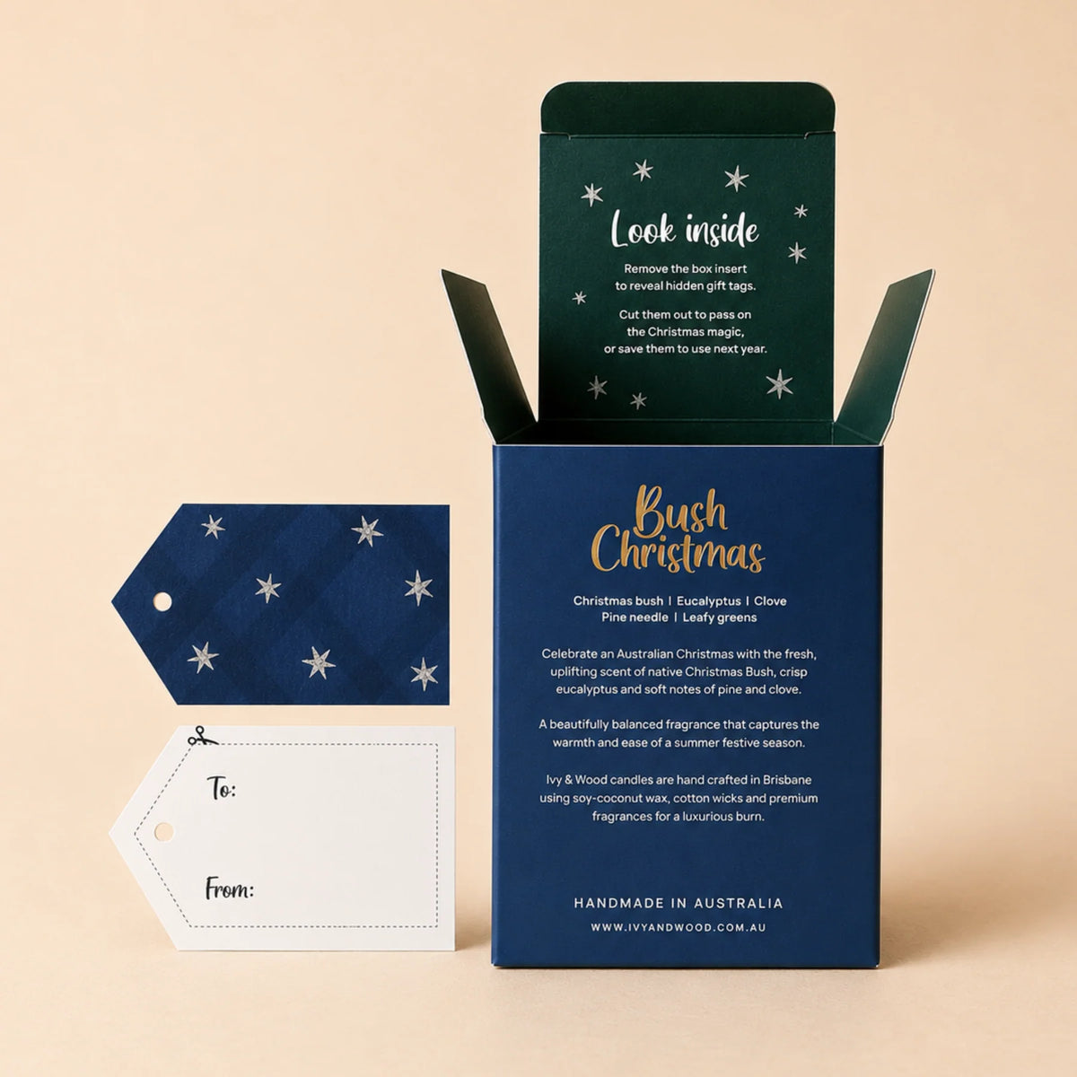 Ivy & Wood Bush Christmas Limited Edition Candle 250g