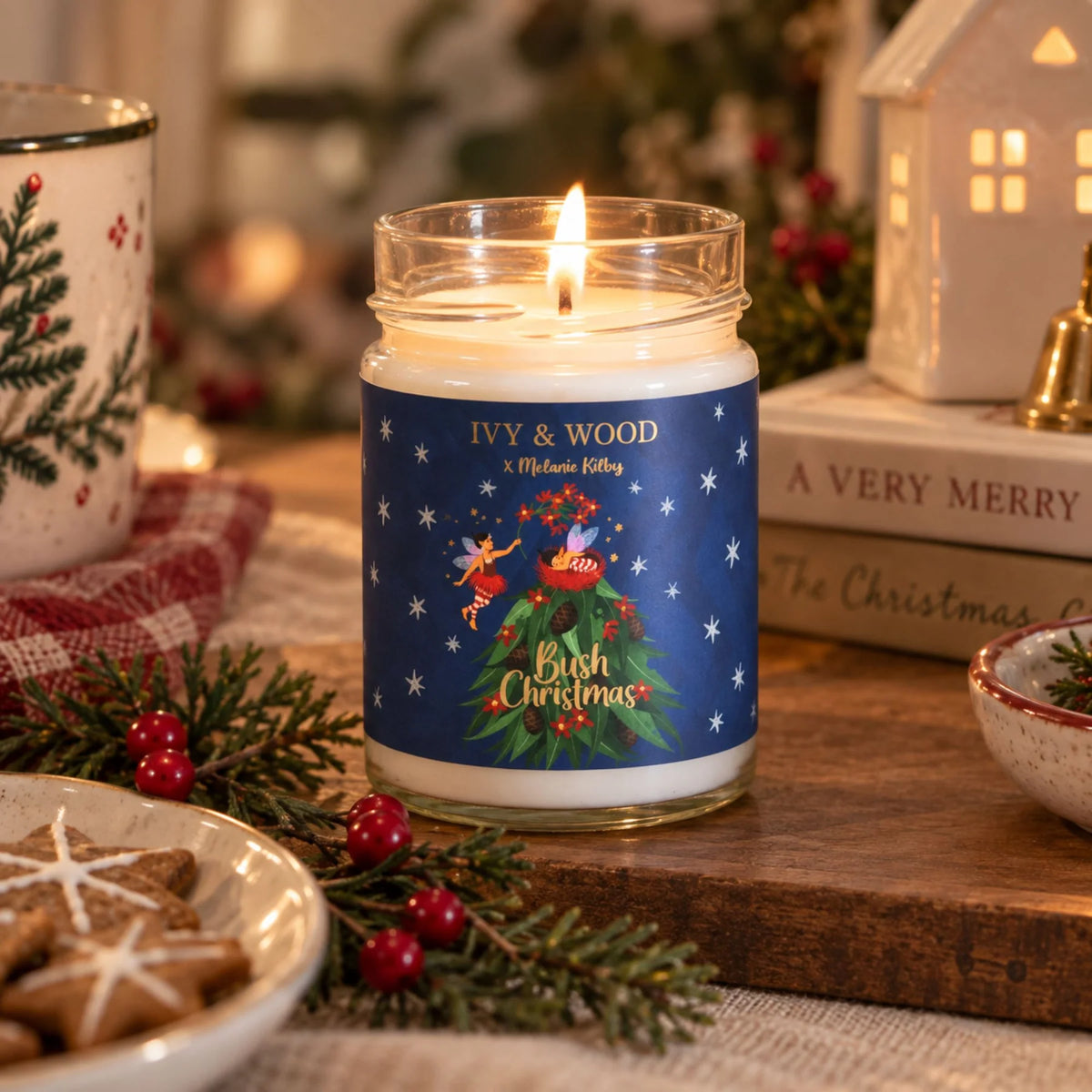 Ivy & Wood Bush Christmas Limited Edition Candle 250g