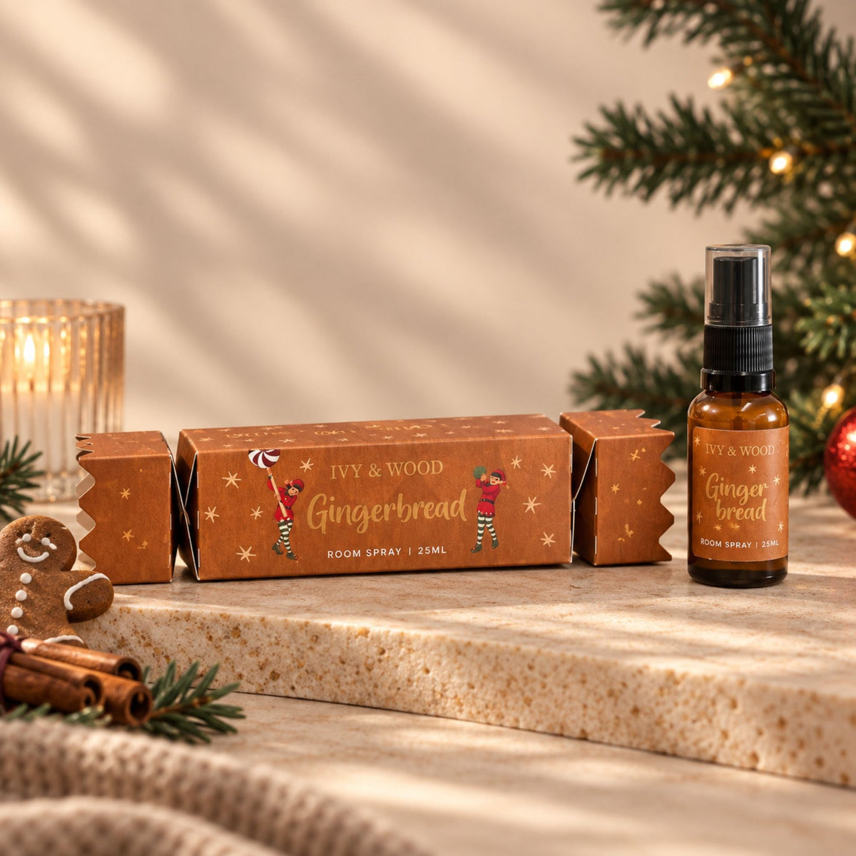 Ivy & Wood Christmas Room Spray Bon Bon Gift Set