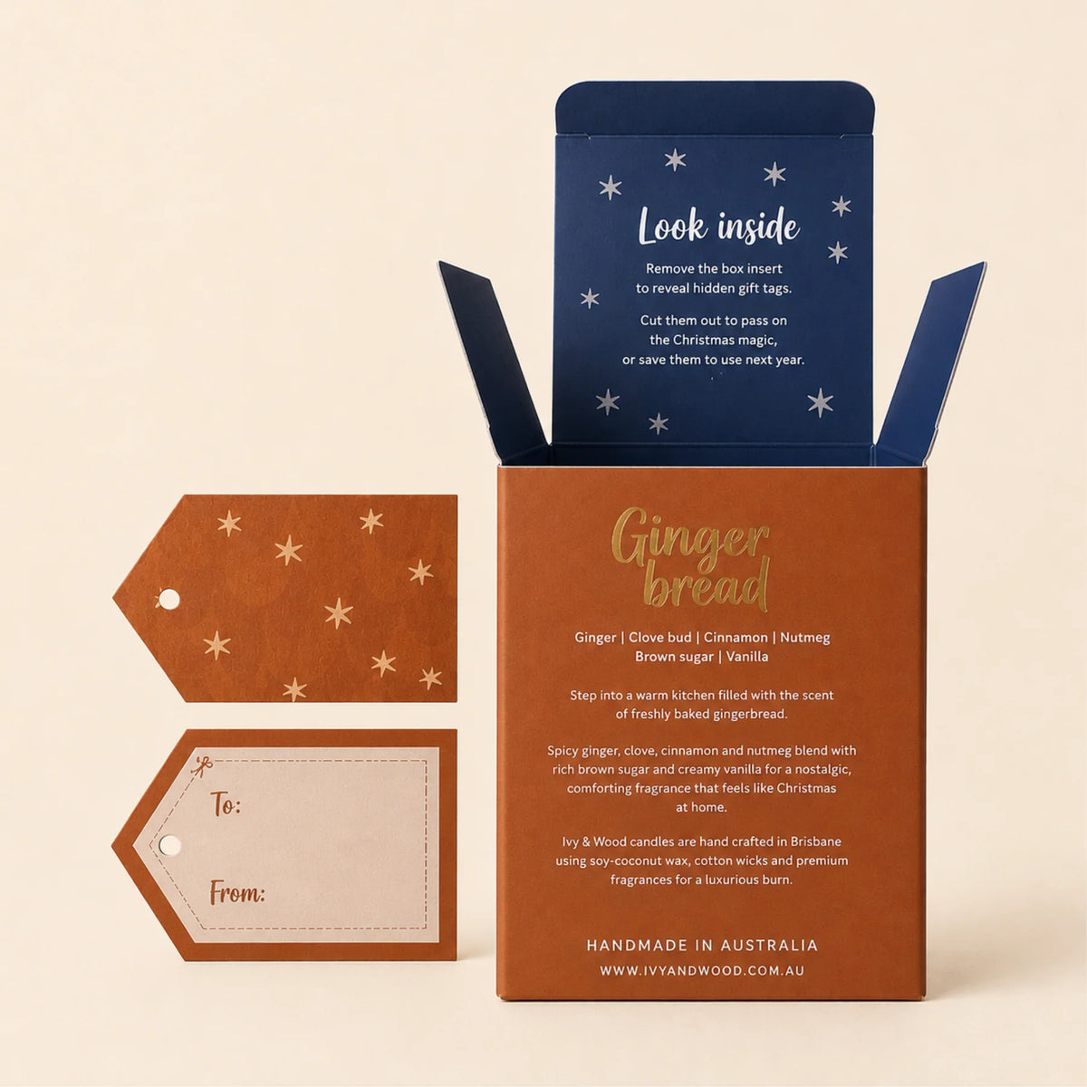 Ivy & Wood Gingerbread Christmas Limited Edition Candle 250g